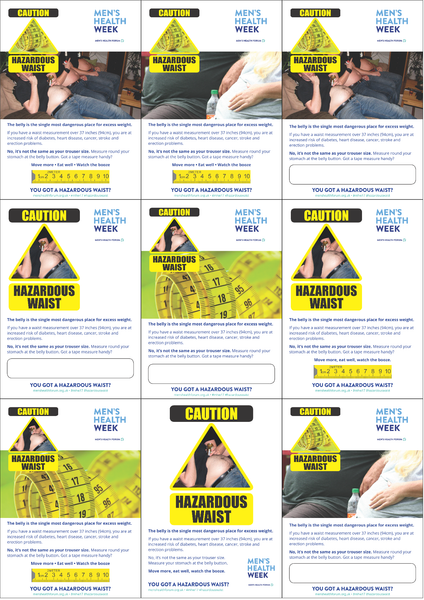 Hazardous Waist - Poster Pack (NO DATES) - 9 posters (pdf)