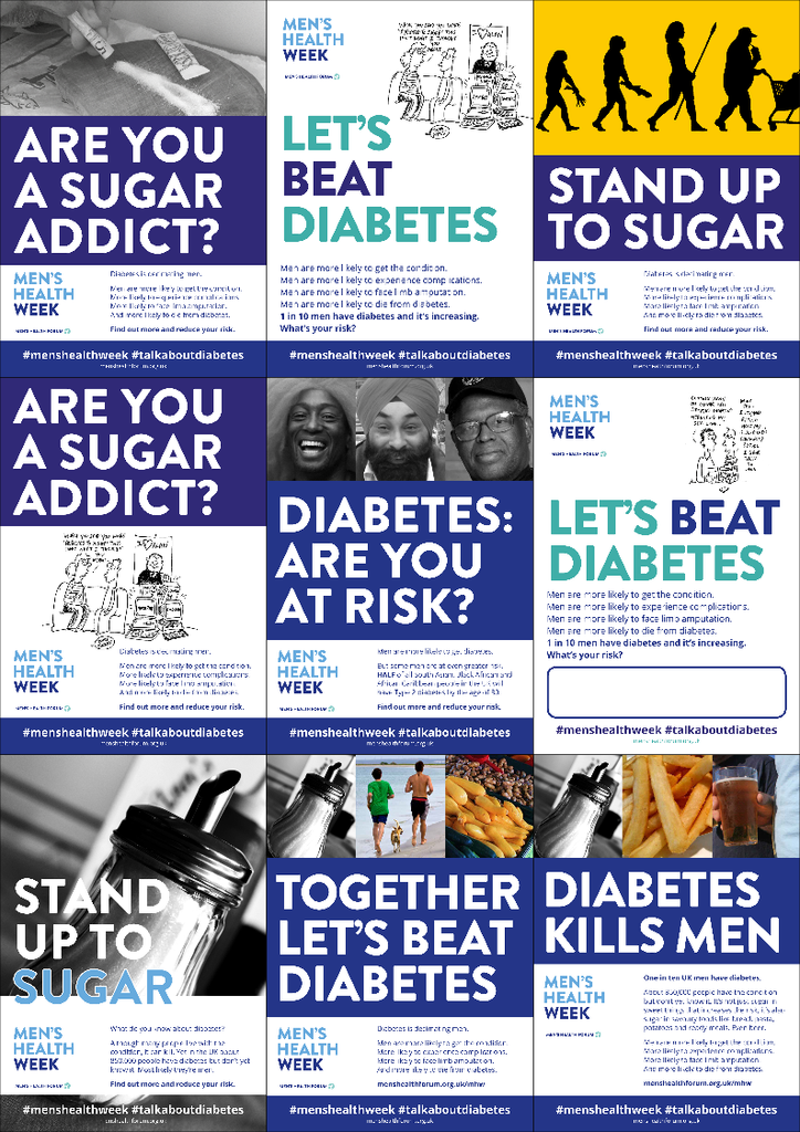 #TalkAboutDiabetes - Poster Pack - 13 posters (pdf)