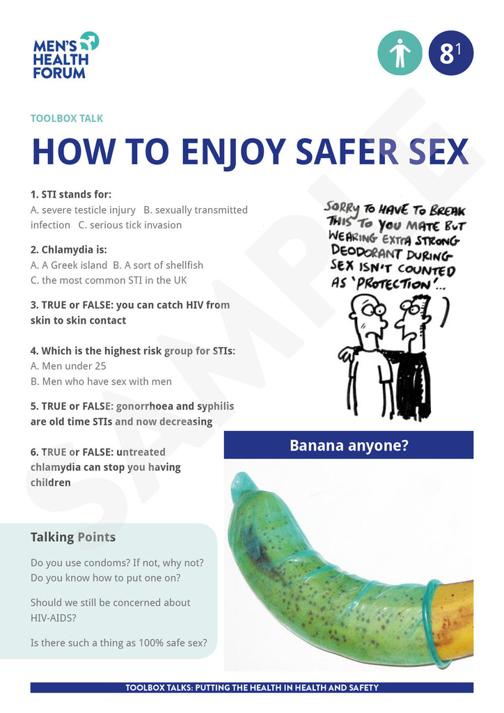 Toolbox Talk 8: How to enjoy safer sex (PDF)