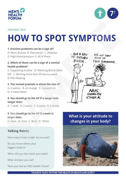 Toolbox Talk 7: How to spot symptoms (PDF + 3 days trial video)