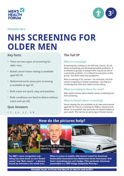 Toolbox Talk 3: NHS Screening for Older Men (PDF) FREE