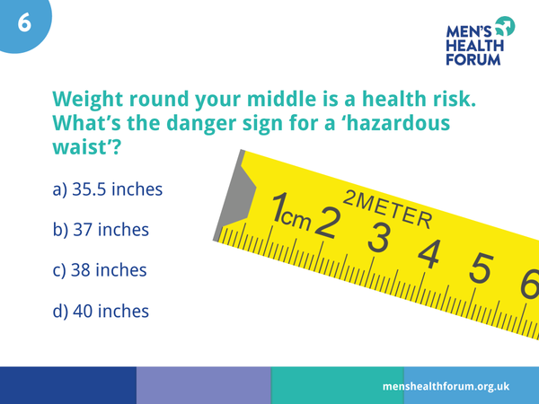 #menshealthweek Men's Health By Numbers Quiz Slideshow (pdf)