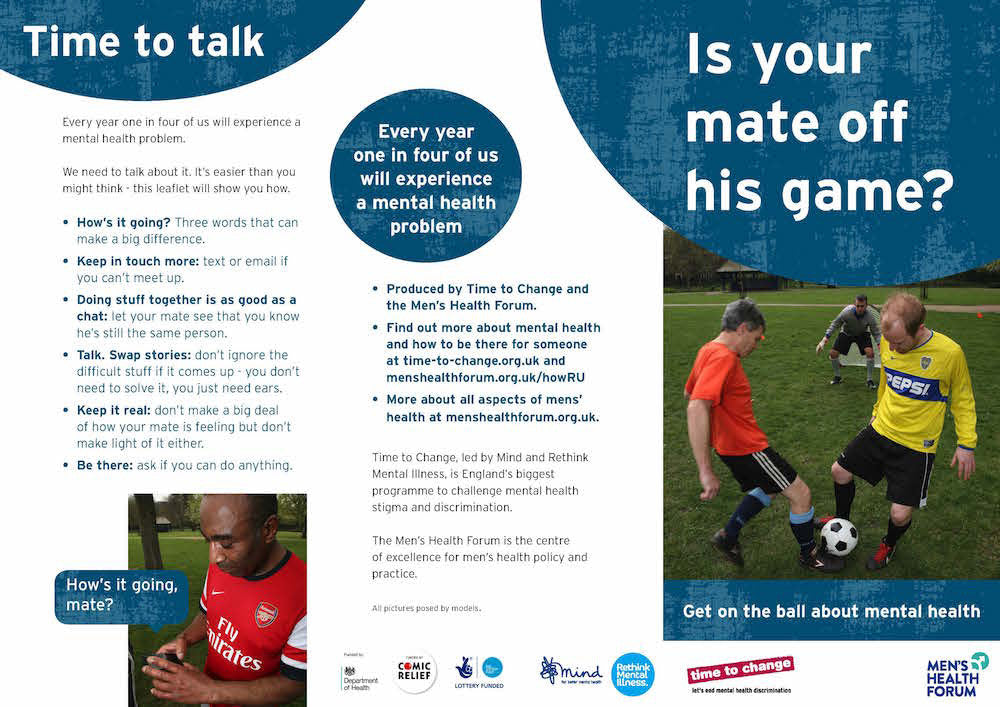 Is Your Mate Off His Game? Leaflet
