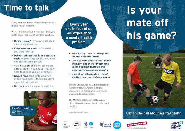 Is Your Mate Off His Game? Leaflet