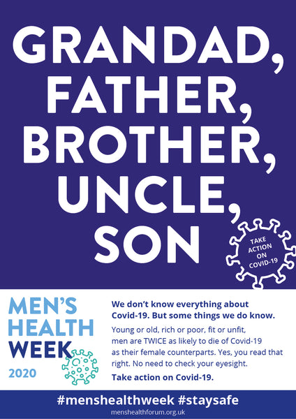 #menshealthweek Take Action on Covid-19 Poster Pack - 14 posters (pdf)