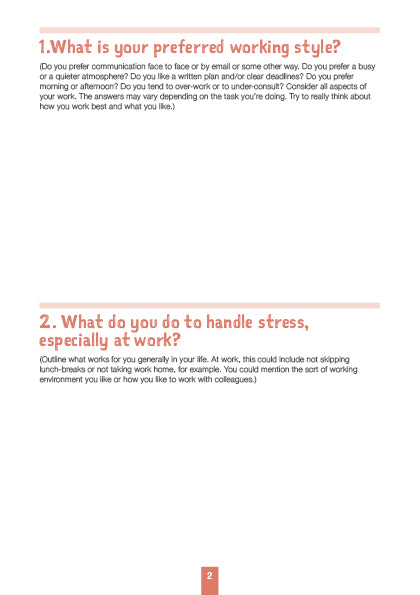 Stress At Work Action Plan