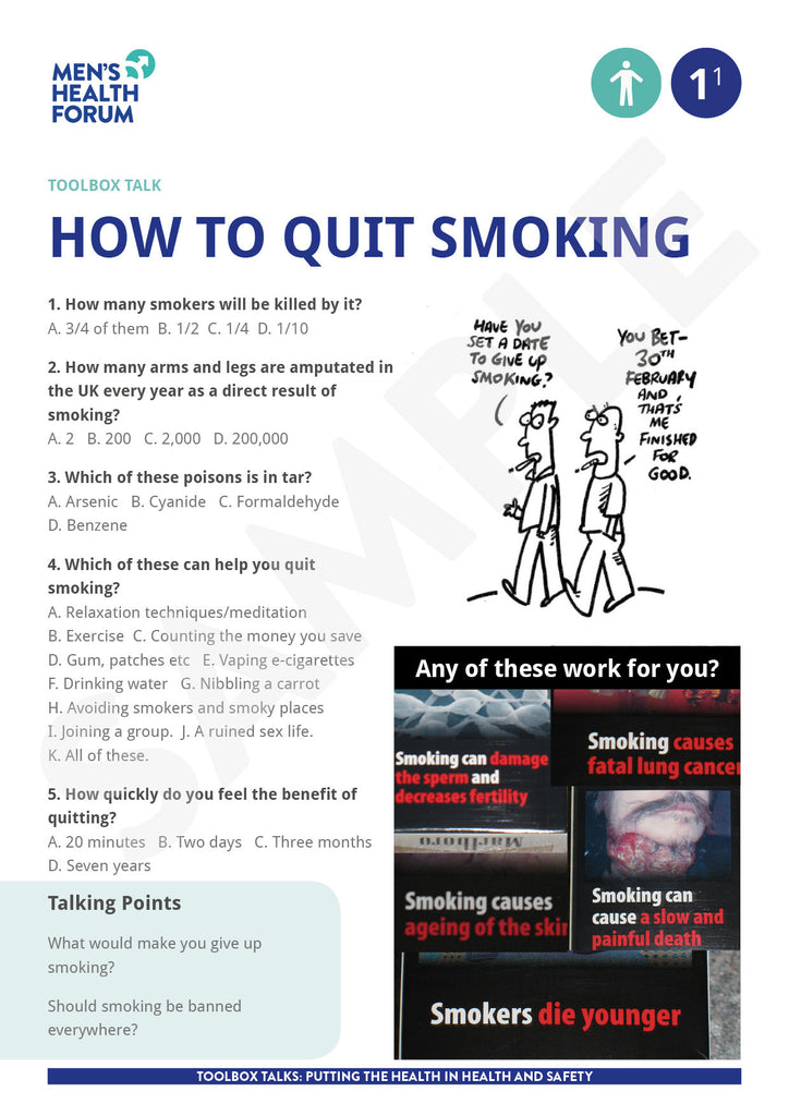 Toolbox Talk 1: How to quit smoking (PDF)