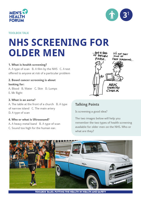Toolbox Talk 3: NHS Screening for Older Men (PDF) FREE
