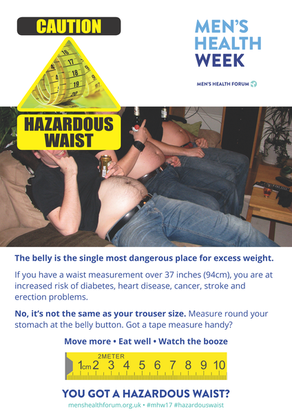 Hazardous Waist - Belly Posters - Men's Health Week 2017 (pdf)