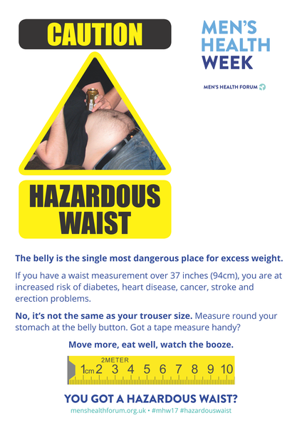 Hazardous Waist - Icon Posters - Men's Health Week 2017 (pdf)